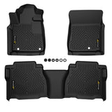 G-PLUS TPE Floor Mats Cargo Liners,Compatible with 2007-2011 Toyota Tundra Double/CrewMax Cab Pickup,All Weather Full Cover Prot