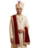 Navti Creations MenS Narrow Stole Dupatta In Velvet With Cutwork Border For Kurta/Sherwani/Achkan/Suit (Length2.25M, Width 37