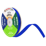 Mandala Crafts Blue Satin Ribbon for Crafts - 50 Yards 1/2 Inch Wide Fabric Ribbons for Gift Wrapping, Flower Bouquets, Hair Bow