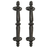 Sungmor 2PC Solid & Sturdy Cast Iron Cabinet Handles, Heavy Duty 9.3 Long Strong Rustic Metal Grab Bar Decorative Door Handles,