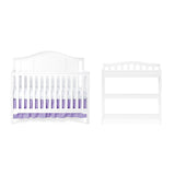 Child Craft Hampton Arch Top Crib and Changing Table Nursery Set, 2-Piece, Includes 4-in-1 Convertible Crib and Changing Table,