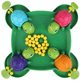 Alipis Turtle Board Game: Hungry Board Game for Kids - Table Bean Chessboard Pre-School Early Educational Toys for 4-2 Players,
