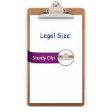EXTRIC Legal Size Clipboard, 9 x 15.5 Large Clip Board with Sturdy Metal Clip, Heavy Duty, High Capacity Wooden Clipboard