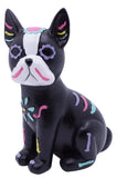 Etistta Day of The Dead Dog Figurine, 6.5 inch Polyresin Halloween Dog Statue for Halloween Home Desk Decorations