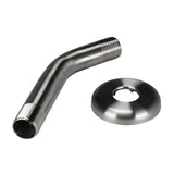 DANCO (89182) Showerhead and Shower Arm Flange and Assembly, 6inch, Brushed Nickel Finish