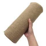 INSPIRELLE 12 Natural Burlap Fabric Roll 10 Yards Jute Ribbon for Gift Wrapping Craft Projects Wedding Decoration Home Decorati