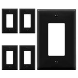 ENERLITES Decorator Light Switch or Receptacle Outlet Wall Plate, Gloss Finish, Mid-Size 1-Gang 4.88 x 3.11, Unbreakable Polycar
