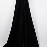 The Wide 60 Spandex Velvet Fabric with Soft Handfeel for Costume, Apparel, Craft and Sewing by Yard(Black 1Yard)