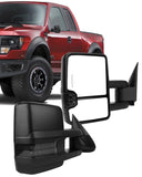 ECCPP Towing Mirrors for 1988-98 for Chevy for GMC for C/K 1500 2500 3500 Black Cover Power LED Turn Signal Pickup Mirrors