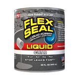 Flex Seal Liquid, 32 oz, Clear, Liquid Rubber Coating Sealant, Waterproof, Flexible, Breathable, and UV Resistant, Roof Repair,