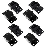 BokWin 4 Pairs Sliding Door Pulley Plastic Sliding Door Roller for Cabinet Barn Door Wardrobe Closet(Black)