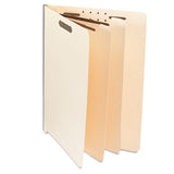 Universal 16150 Manila End Tab Folders with Full Cut, Letter, SixSection, 10/Box
