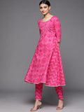 Libas Women'S Cotton Kurta Sets (33127O_Magenta