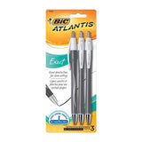 BIC VCGNP31-B-BLK Black Atlantis Comfort Pens 3 Count
