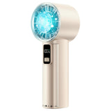 PANERGY High Speed Handheld Fan with Ice Cooler,1-100 Speed Adjustable Mini Turbo Fan, 4000mAh Battery Rechargeable & Digital Di