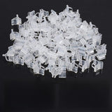 Ortiza 100Pcs Plant Grafting Clips 2.24.5Mm, Clear White Garden Plant Support Clamps For Seedlings, Vegetables & Vines, Reusabl