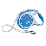 FLEXI New Comfort Retractable Dog Leash (Tape), for Dogs Up to 110 lbs, 26 ft, Large, Blue/Pastel|German Quality Product