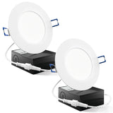 Sunco 4 Inch LED Recessed Lights, Slim Canless Ceiling Lighting, 650 LM, 10W (60W Equivalent), 4000K Cool White, Dimmable, Wafer