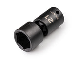 TEKTON 3/8 Inch Drive x 21 mm Shallow 6-Point Universal Joint Impact Socket | SID18121