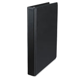Universal UNV20711 11 in. x 8.5 in. 1 in. Capacity 3 Rings Deluxe Round Ring View Binder Black
