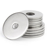 Fender Washers, JSUSLIFE 5PCS 1/2 x2-1/3x 0.12, Heavy Duty Extra Large Size 18-8 (304) Stainless Steel Washers Assortment, Metal