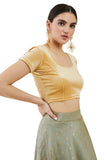 Soch Gold Princess Cut Velvet Blouse