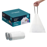 SONGMICS Trash Bags for 13-Gallon (50 L) Trash Cans, Drawstring Kitchen Garbage Bags, Pre-Separated, Quick-Dispense Box, Liner C