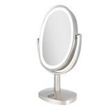 Zadro Newport 10 by 18 Oval LED Lighted Makeup Mirror with Magnification 5X/1X Touch Control Makeup Mirror with Lights