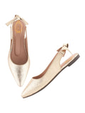 Shoetopia Stylish Note Golden Bellies For Girls-Eu41,Bronze,8,B0D5HGCLBJ
