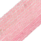THRELE 2mm Natural Clear Quartz Beads, 180pcs Faceted Round Loose Small Beads for Jewelry Making, 14-Inch Strand with Size Card,