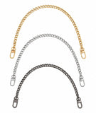 3Pcs Bag Strap, Quick Fix Bag Chain, 40 Cm Bag Straps In Golden, Silver And Gunmetal Finish, Ideal For Secure Bag Attachment, Co