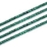 Adabele 43.5 Inch Lab Created/Synthetic Malachite Gemstone 4mm x 2mm Small Heishi Tube Rondelle Beads Gem Stone Spacer (480-510p