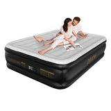 DIVON Air Mattress Full with Built in Pump,18High Blow Up Mattress Full with Wave Pattern,Self Inflation/Deflation Mattress in 3