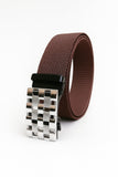 Usl Autolock MenS Nylon Grip Belt, Black, Blue, Green, Grey, Beige, Brown Multicolour (Silver Brown, Free Size)