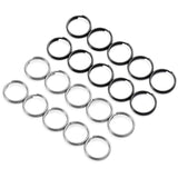 FEGVE Titanium Key Rings Split Rings, Small Keyrings, Jump Rings for Necklaces, Keys, Jewelry Attachment - 20pcs/14mm