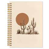 MDFURDG Boho Western Cactus Spiral Notebook 5.5x8.3