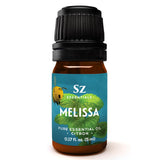 Sz Essentials - Melissa Essential Oil - Aka Lemon Balm - 100% Pure and Undiluted - Extracted from Melissa Officinalis - Sweet &
