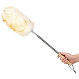 Lambswool Duster Extendable 31-88 Inch, Anti-Static Flexible Head, Stainless Steel Pole for High Ceilings, Fans, Interior & Roof