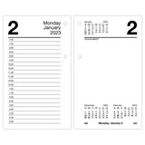 ATAGLANCE 2023 Daily Desk Calendar Refill, 31/2 x 6, Loose Leaf (E71750)
