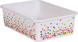 CONFETTI LARGE PLASTIC STORAGE BIN