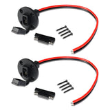TMH 12 AWG - 60cm (2 FT) SAE Socket Sidewall Port, Solar Weatherproof SAE Quick Connect Panel Flush Mountable Cable for solar pa