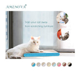 AMZNOVA Durable Flat Cardboard Cat Scratcher, Colors Series, Wide, Glitter Blue