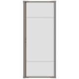 LARSON Brisa Single Sandstone Retractable Screen for Door with Thin Mesh Screen for High Visibility, Fits 80-in to 81-in Tall x