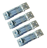 QCAA 4-1/2 HASP and Swivel Staple, Steel, Zinc Plated, 4 Pack, Made in Taiwan