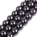 GEM-Inside Natural 14mm Garnet Gemstone Smooth Round Stone Loose Beads Crystal Energy Stone Power for Jewelry Making 15