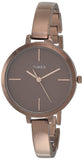 Timex Analog Watch For Women With Brown Round Dial & Brown Brass Bracelet Band Water Resistant Women'S Wrist Watches - Twel12814
