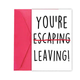 XXDJLP Perfect Escape Coworker Leaving Card Gifts for Coworker Colleagues, Humorous Farewell Going Away Gifts for Coworker Women