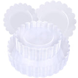 Supernal 100pc Disposable Plates, Heavy Duty, Premium - 50 Dinner, 50 Dessert Plates, for Party, Wedding, Baby Shower