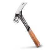 Estwing Ultra Series Hammer - 15 Oz Short Handle Rip Claw With Smooth Face & Genuine Leather Grip - E15Sr