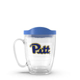 Tervis Made in USA Double Walled University of Pittsburgh Panthers Insulated Tumbler Cup Keeps Drinks Cold & Hot, 16oz Mug, Prim